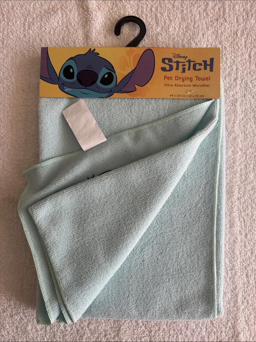 Disney Stitch Mint Blue Microfiber Pet Drying Towel